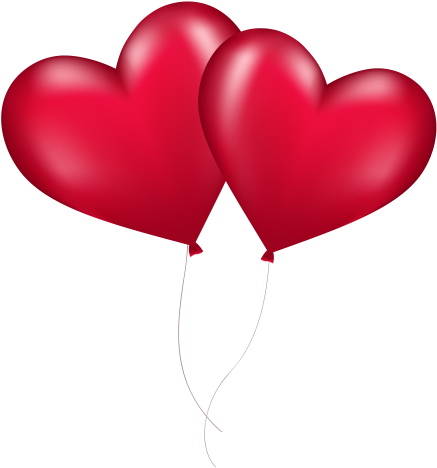 Heart Balloons Png Image - Portable Network Graphics (500x500), Png Download