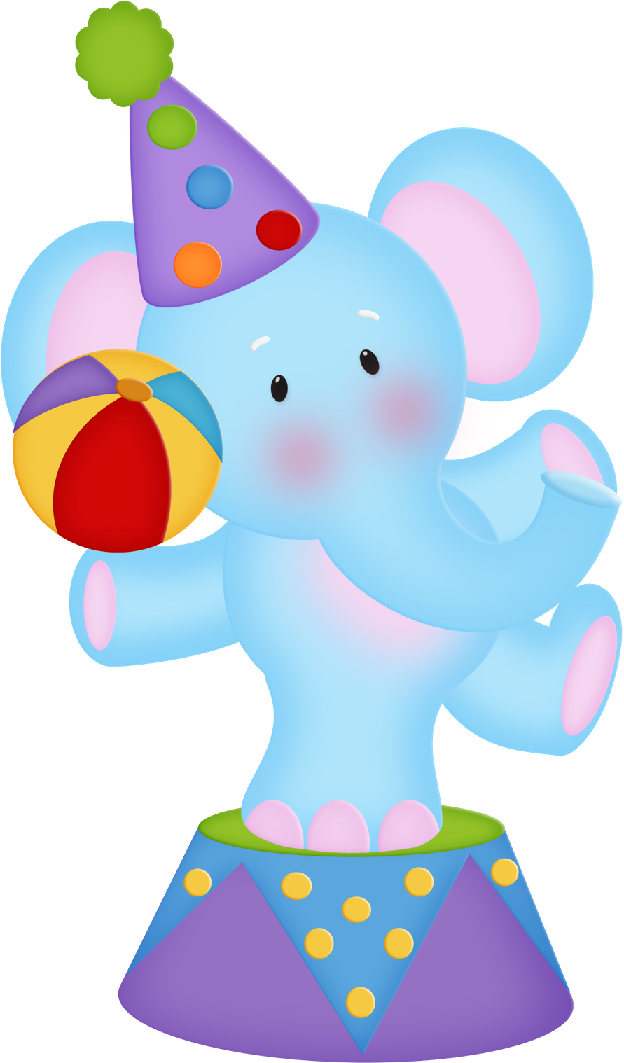 Elefantes - Circus Clipart Png (900x1517), Png Download