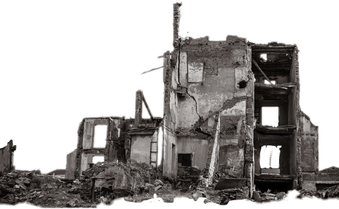 Report Abuse - Edificios En Ruinas Png (1079x667), Png Download