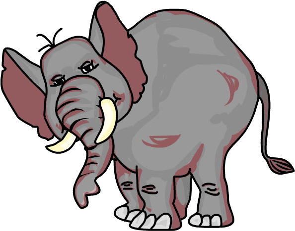Elefante - Indian Elephant (702x508), Png Download