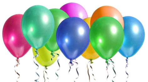 Picture - Balloons With No Background (530x271), Png Download