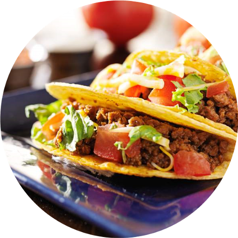 Taco - Fast Food Tacos (490x490), Png Download