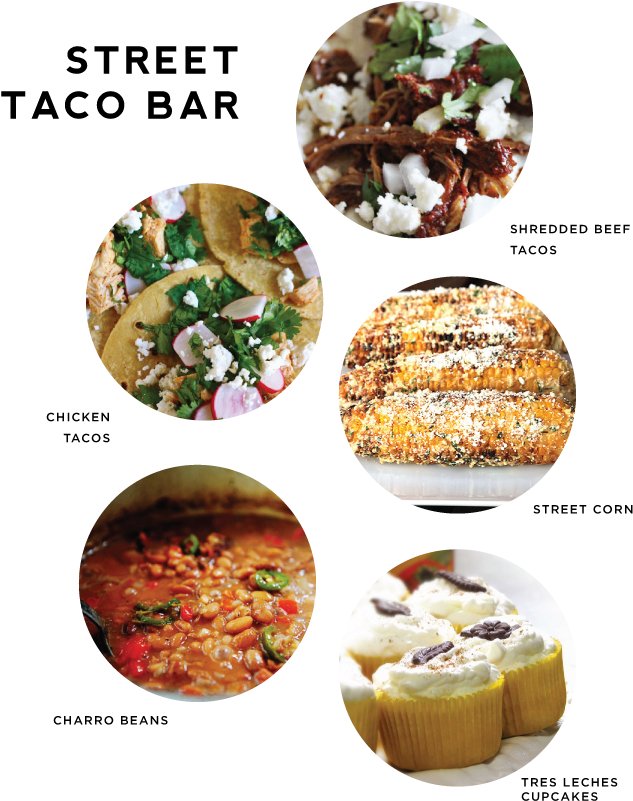 Fig Cotton - Street Taco Bar Ideas (766x876), Png Download