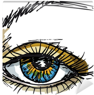 Female Blue Eye - Vector Graphics (400x400), Png Download