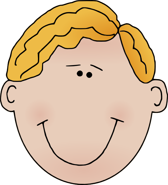 Happy Cartoon Man Clipart Png For Web - Head Clip Art (540x594), Png Download
