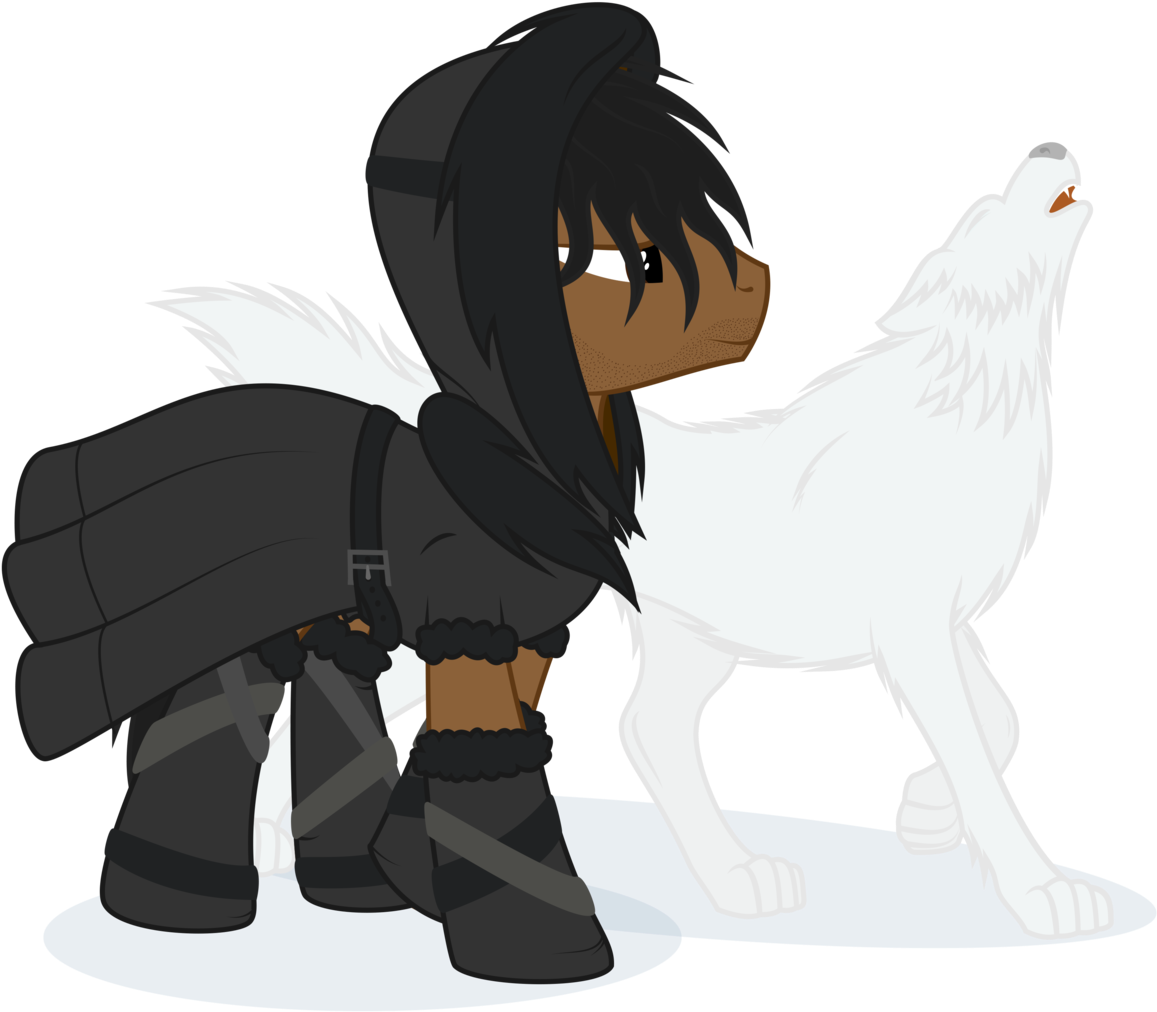 Rusilis, A Song Of Ice And Fire, Game Of Thrones, Ghost - Jon Snow My Little Pony (1169x1024), Png Download