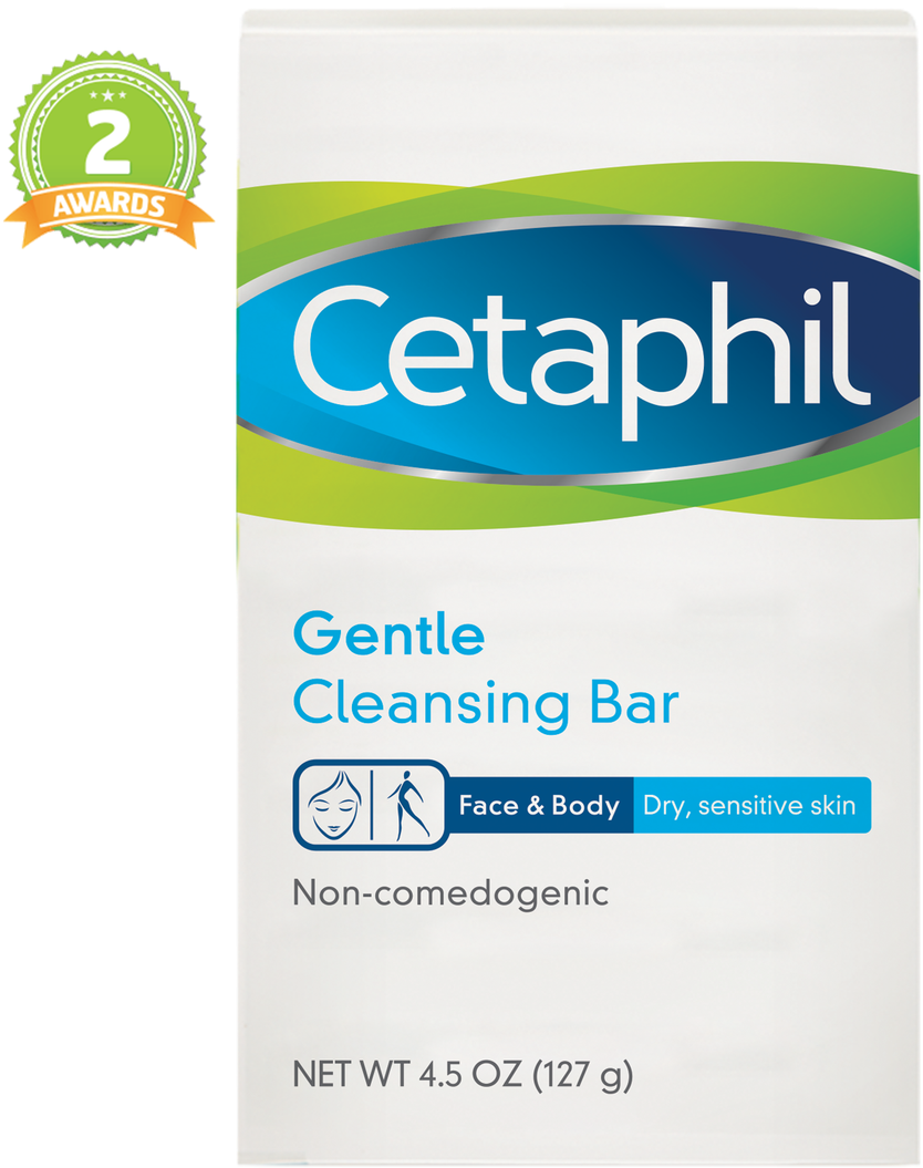 Loading Zoom - Cetaphil Cleansing Bar 4.5 Oz 3 Count (1083x1280), Png Download