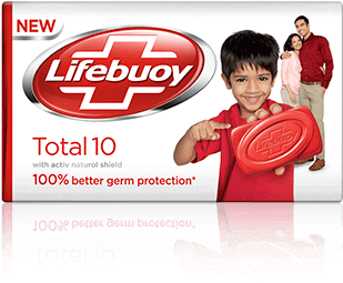 Total 10 Germ Protection Soap Bar - Lifebuoy Total 10 Soap (400x400), Png Download