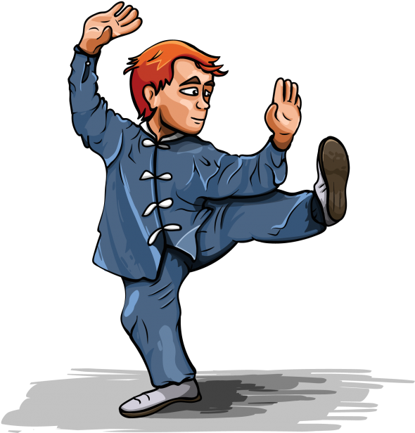 Taichi Young Man - Tai Chi (640x650), Png Download