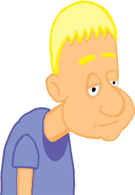 Goober - Blonde Guy Png (448x650), Png Download