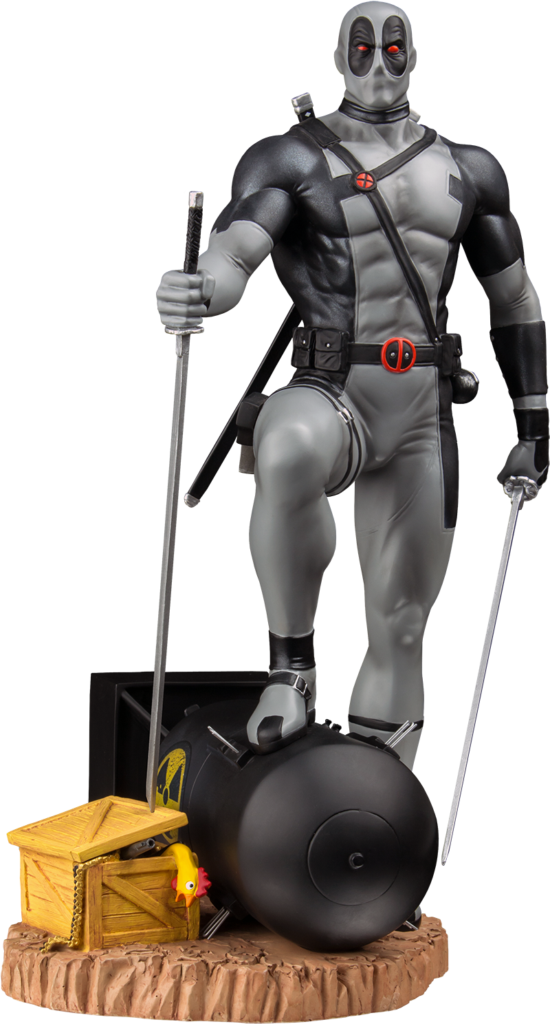 X-force Deadpool On Atom Bomb 1/6 Scale Ikon Collectibles - 1 4 Scale Deadpool Statue Sold Out Edition (600x600), Png Download