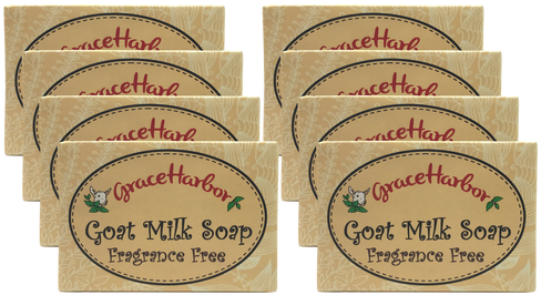 Fragrance Free Bar Soap, Set Of - Goat Milk Soap (4-four Ounce Bars) Fragrance Free (500x291), Png Download