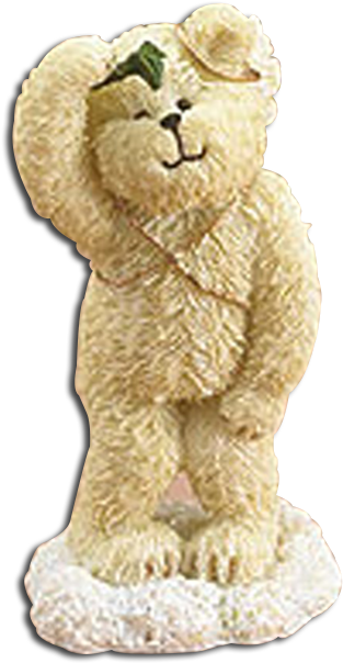 Boyds Lil Wing Angel Bears Mistletoe Christmas Angel - Mistletoe (391x610), Png Download