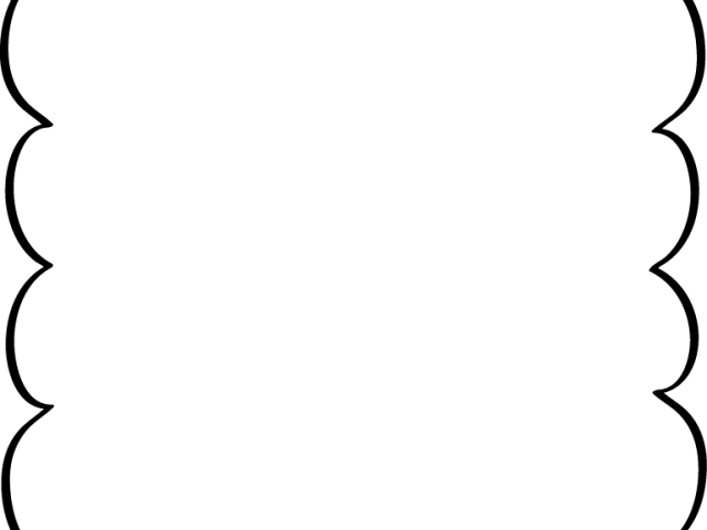 Scallop Border Cliparts - Squiggly Border (640x480), Png Download