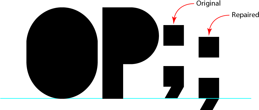 This Is The Font In Question, Called Blackout - Semicolon (875x443), Png Download