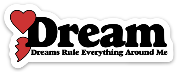 D - R - E - A - M - Semicolon Heart Sticker - Redneck Girl (596x245), Png Download