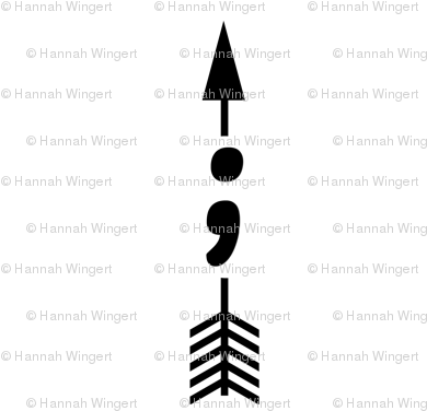 Semicolon Arrow - Spoonflower, Inc. (400x400), Png Download