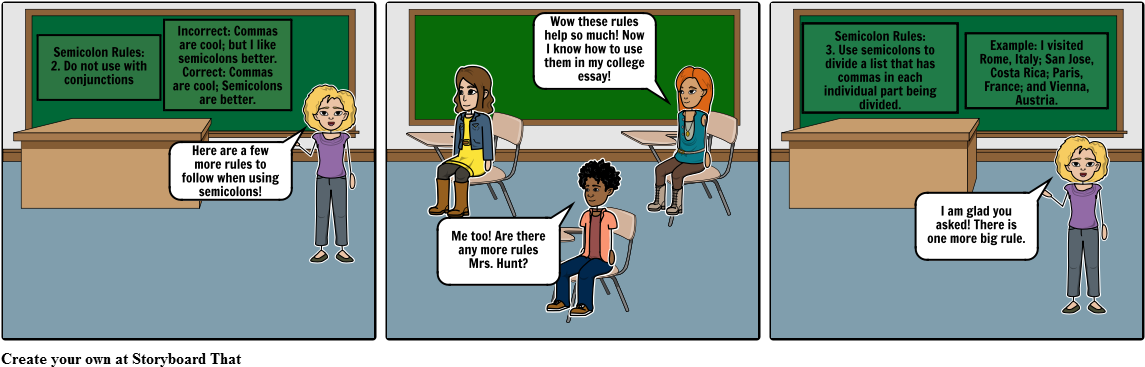Semicolon - Cartoon (1164x385), Png Download