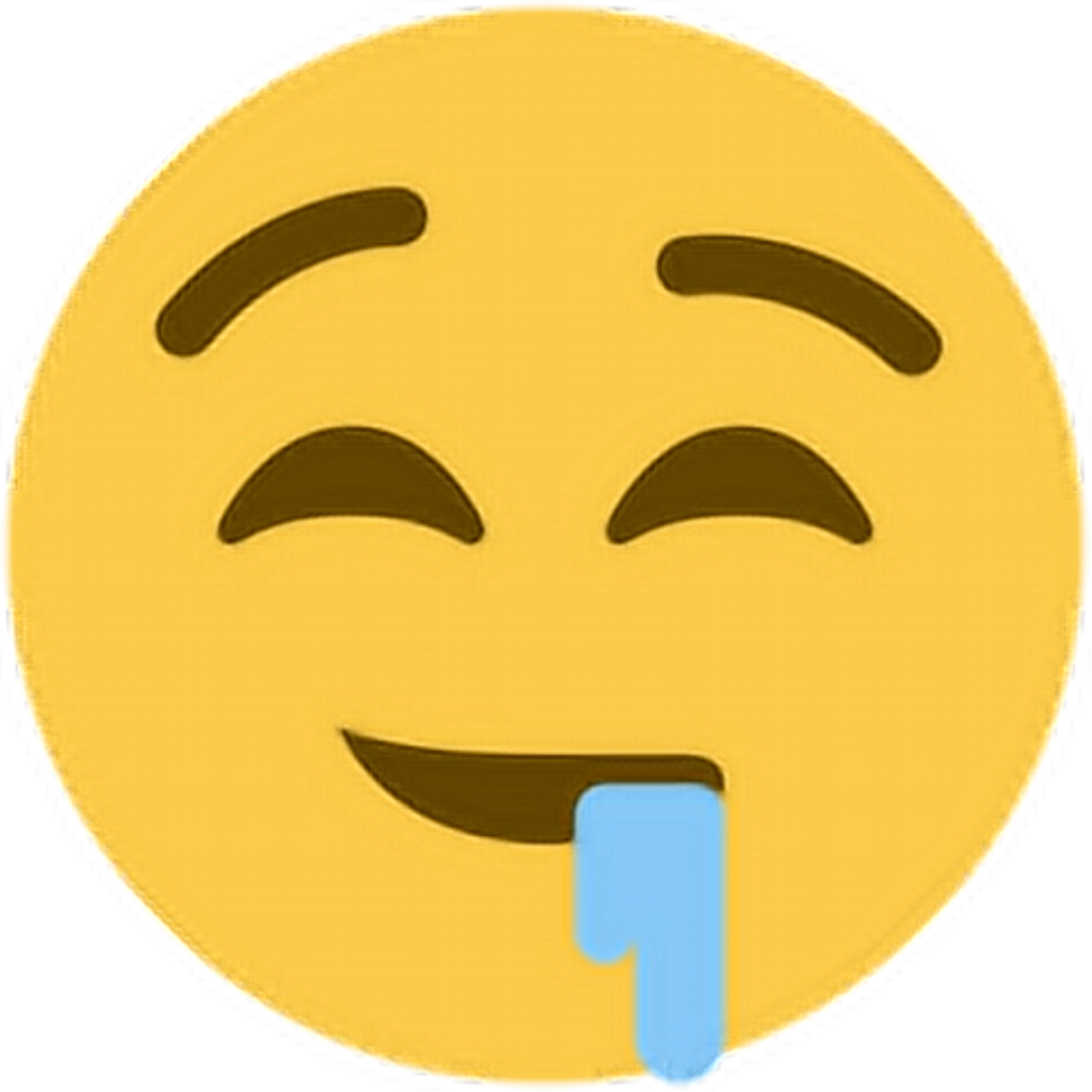 Happy Drool Salivate Saliva Hungry Emoji Emoticon Face - Emoji Sacando Baba (1024x1024), Png Download