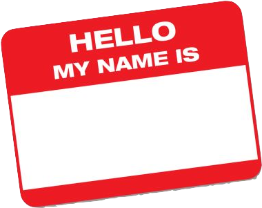 Nametag - Hello My Name Is Arya (448x336), Png Download