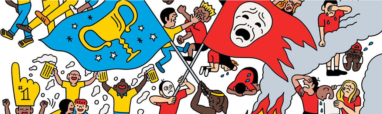 The Unique Neurology Of The Sports Fan's Brain (1280x376), Png Download