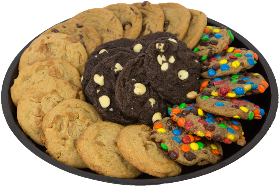 Download Assorted Cookie Tray Tray Of Cookies Transparent PNG Image