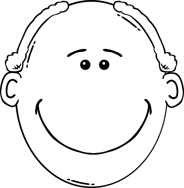 How To Set Use Man Face World Label Outline 6 Clipart - Grandpa Faces Clip Art (588x599), Png Download
