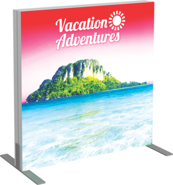 Square Vector Frame Lightbox Display - 10'w X 8'h Vector Frame Light Box Rectangle 05 With (345x368), Png Download