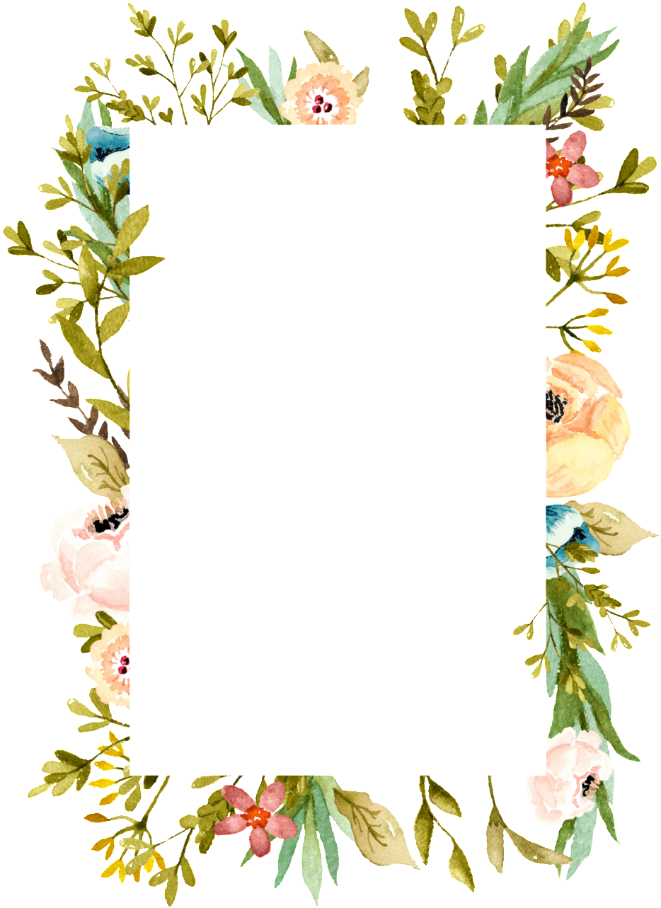 Plant Border Cartoon Transparent - Free 8x10 Scripture Printables (1024x1423), Png Download