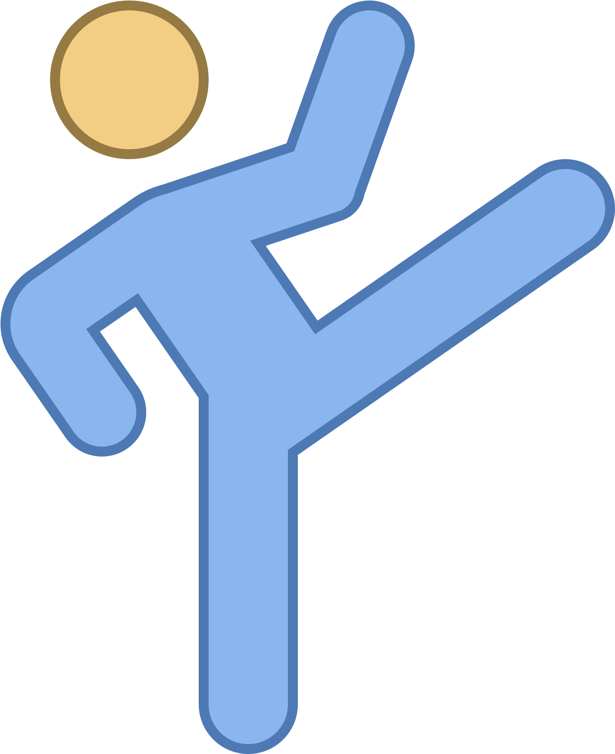 This Is An Image Of A Person Kicking - Kick (1600x1600), Png Download