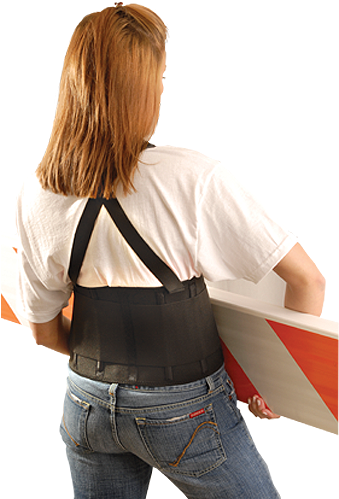 Value The Brute Work Safety Gear Occunomix - Occunomix Super Economy Back Support 3x Black (340x510), Png Download