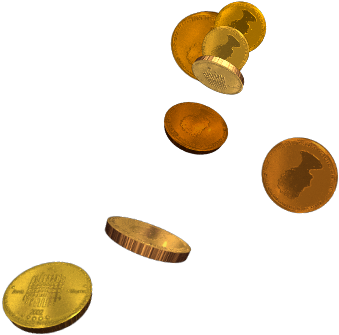 Transparent Treasure Coin (386x341), Png Download