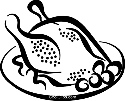 Roasted Chicken Royalty Free Vector Clip Art Illustration - Ice Cream Float Clip Art (480x388), Png Download