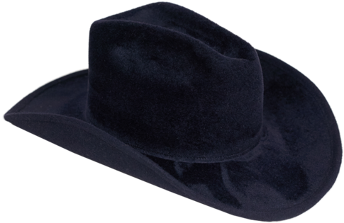 Cowboy Hat In Midnight Angora - Cowboy Hat (600x401), Png Download
