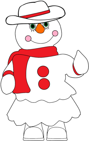 Misty Shiverdust With Her Cowgirl Hat - Snowman (313x479), Png Download