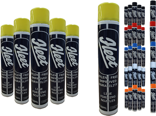 Line Marking Aerosols For Tarmac - Fleet (560x421), Png Download