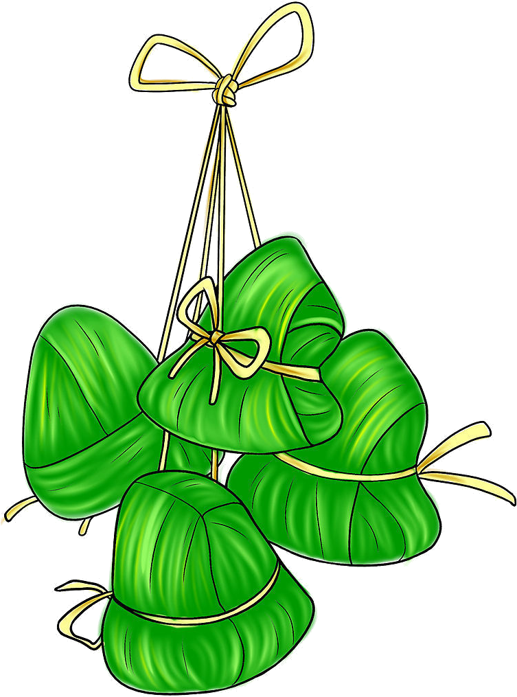 Celebration Of Learning Rice Dumpling07-clr - Dragon Boat Festival Dumpling Clipart (754x1026), Png Download