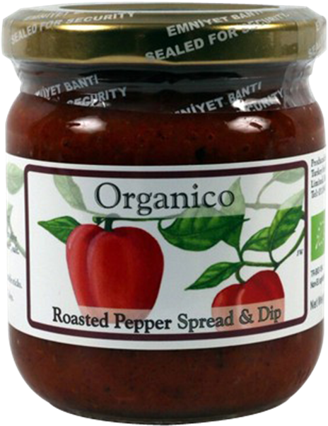 Organic Roasted Red Pepper Spread - Organico Organico Roasted Pepper Spread Dip 195g (490x633), Png Download