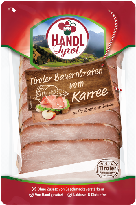 Tyrolean Roasted Loin Handl Tyrol - Handl Tiroler Bauchspeck - Wurst (700x840), Png Download