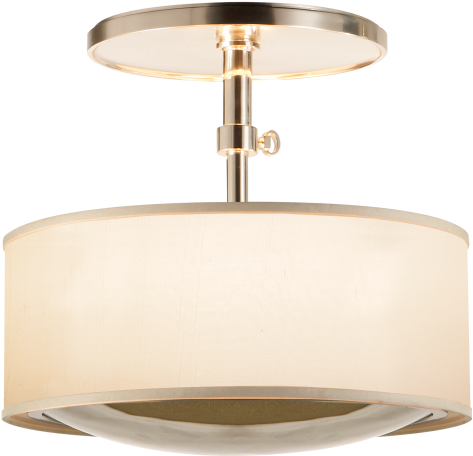 Reflection Semi-flush Hanging Shade In Soft Silver - Lampshade (480x480), Png Download