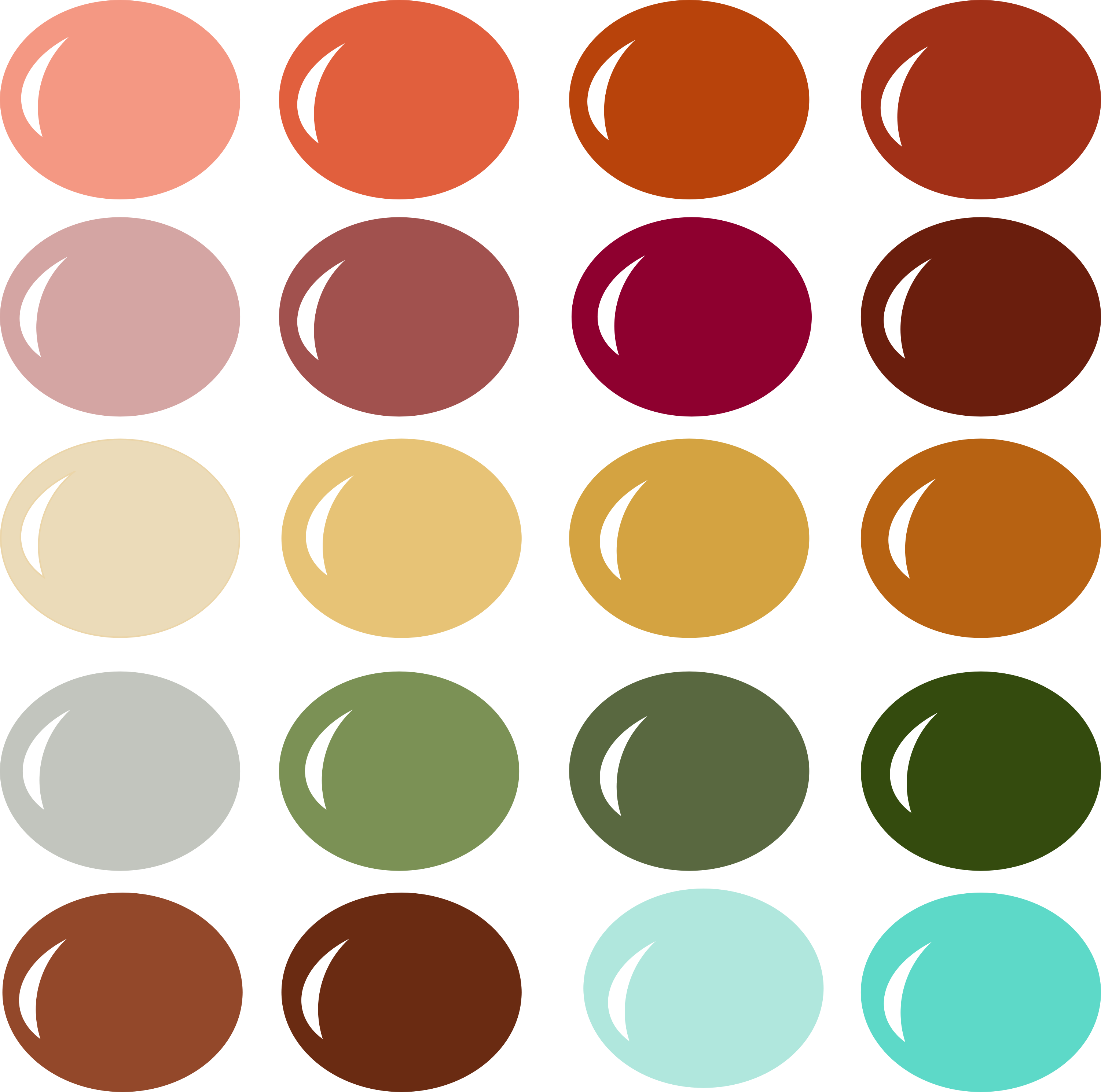 Falling Leaves - Color Scheme (3003x2979), Png Download
