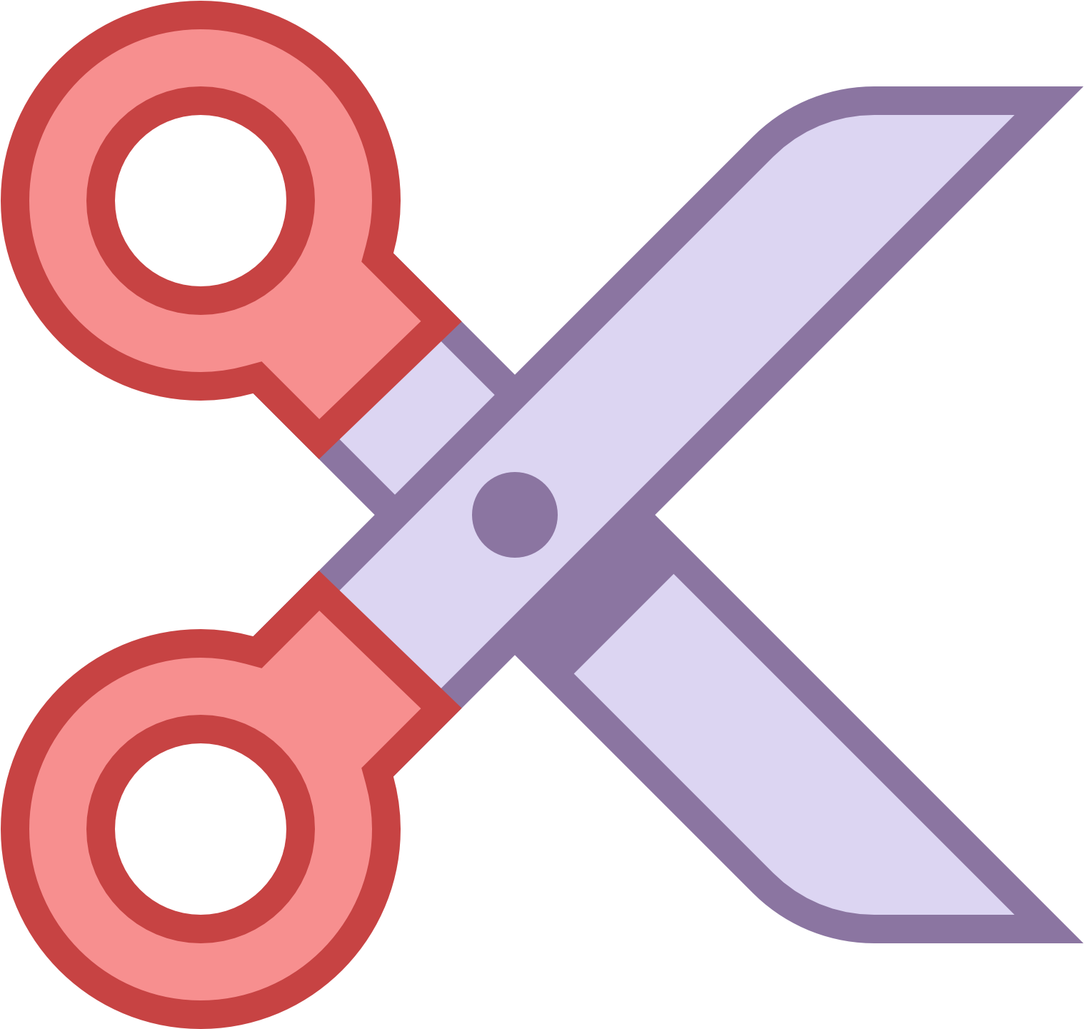 A Pair Of Scissors Opened And Pointed Right - Cut Icon (1600x1600), Png Download