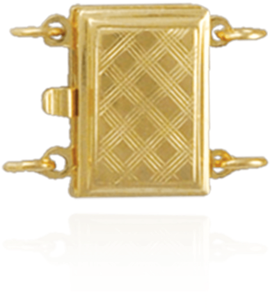 Rectangle Pearl Clasps - Pendant (600x600), Png Download