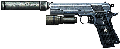 The M1911 S-tac Is The M1911 With A Tactical Light - Battlefield 3 M1911 (468x282), Png Download