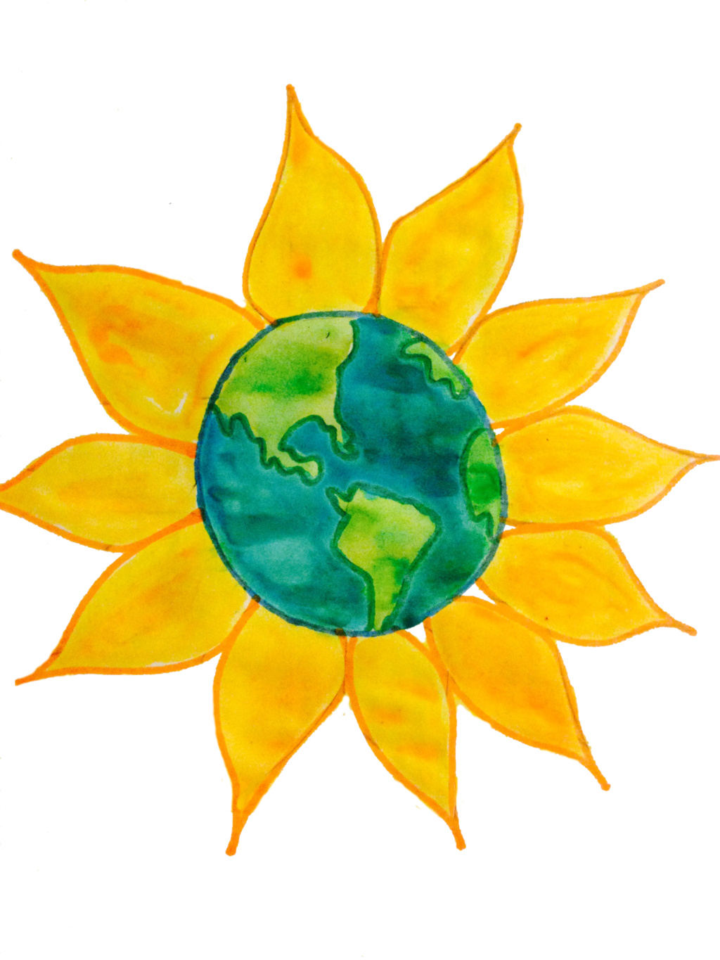 Earth Sunflower - Sunflower (1024x1365), Png Download