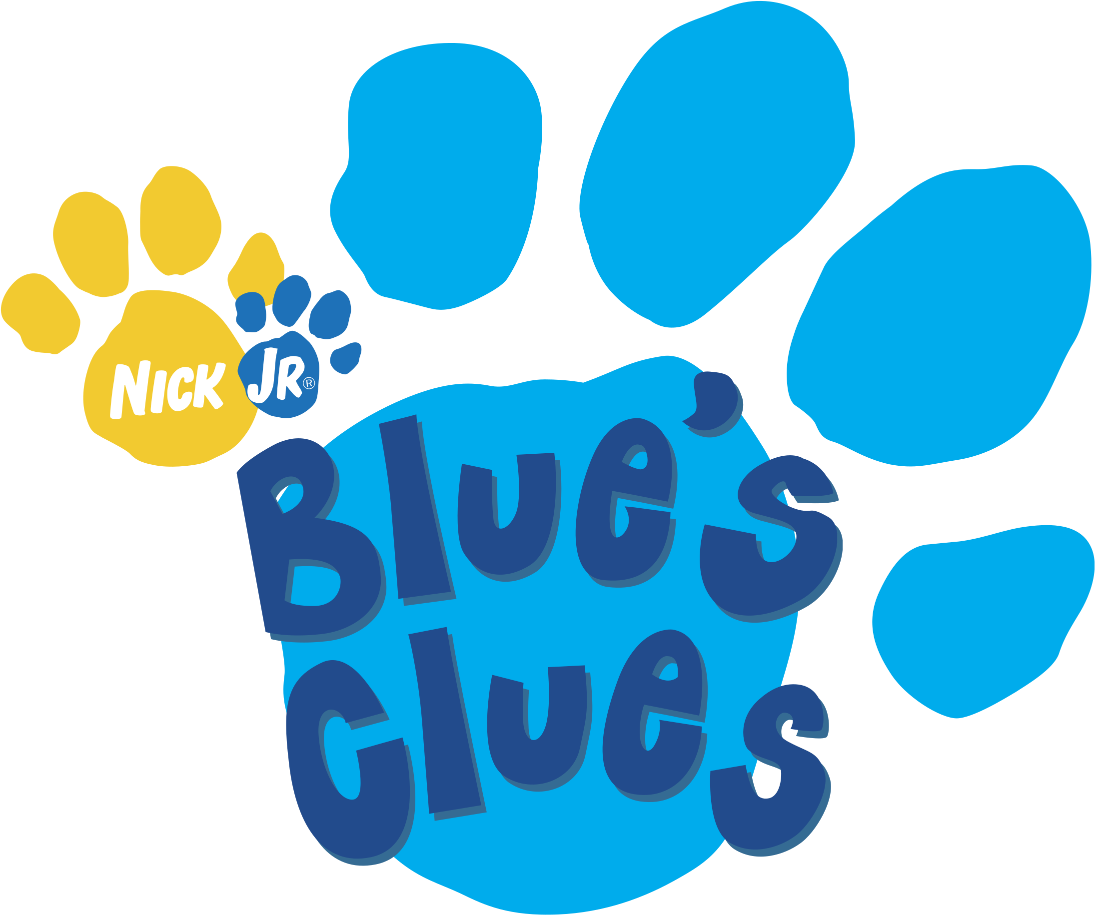 Blue S Clues Nick Jr Wiki Fandom - Nick Jr Blue's Clues Logo (1226x1024), Png Download