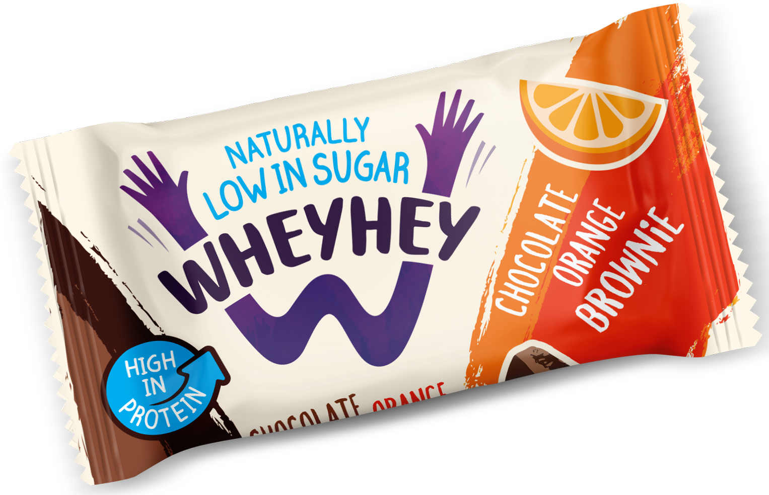 Chocolate Orange Brownies - Wheyhey (1526x1004), Png Download