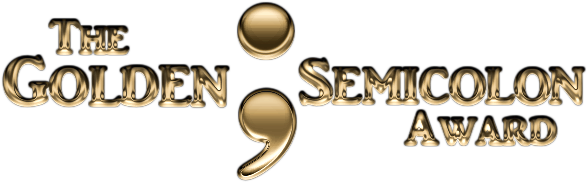 The Golden Semicolon Award Png - Award (600x200), Png Download