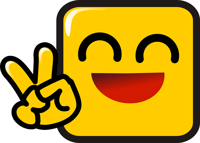 Happy, Face, Peace, Smiley, Icon - Smiley With Peace Sign (640x458), Png Download