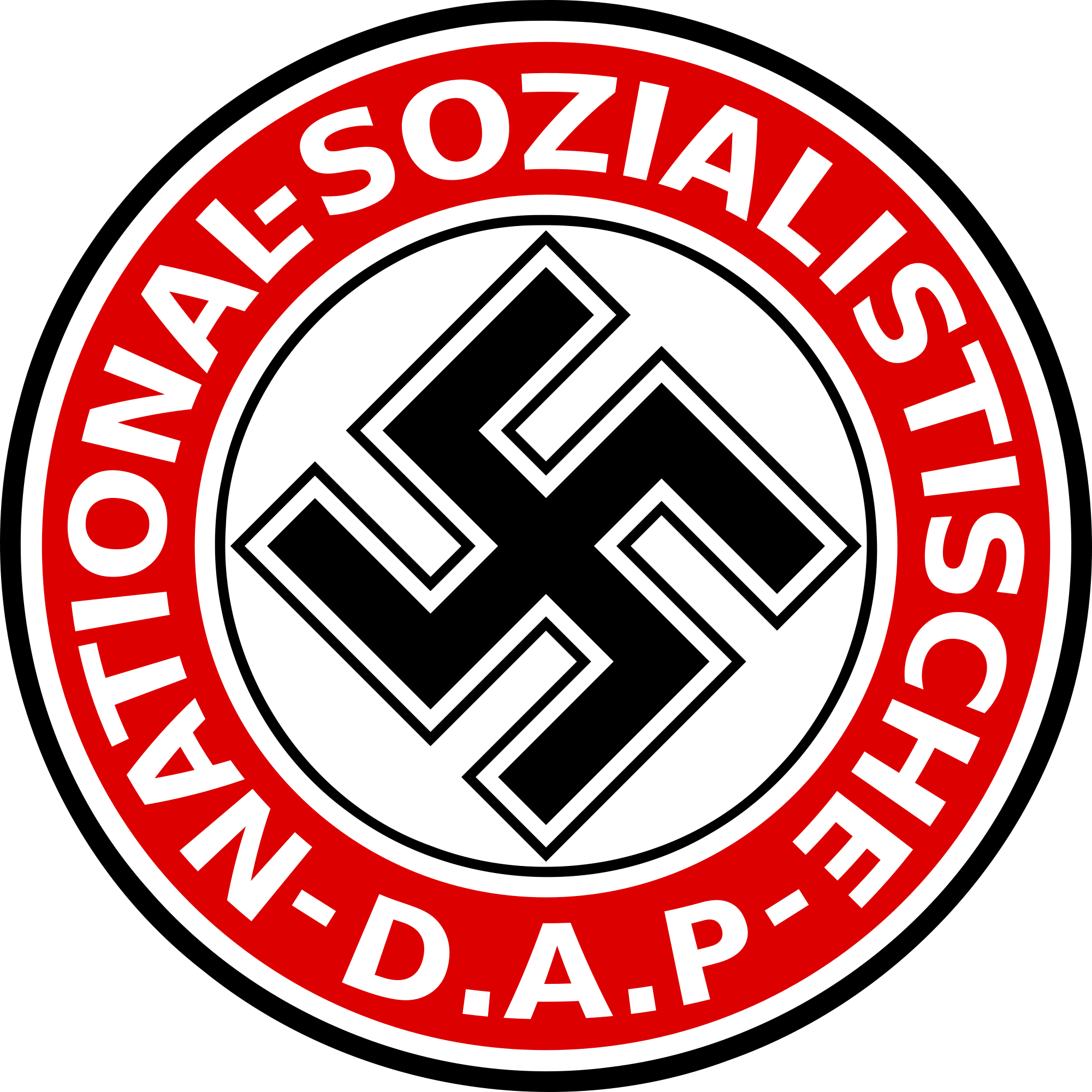 July 29, 1921 Adolf Hitler Becomes Leader Of The National - German Workers Party Symbol (500x500), Png Download